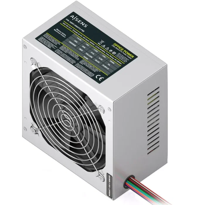 Aisens Fuente de Alimentación ATX 500W ASPC-500ATX-PSE Plata